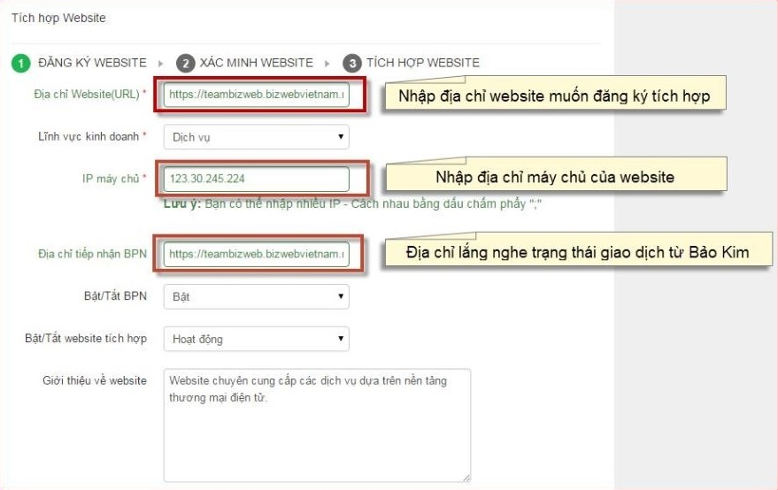 Tích hợp cổng thanh toán Bảo Kim Tích hợp cổng thanh toán Bảo Kim